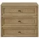 Magnolia Cashew 3 Drawer Nightstand with USB Charging