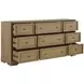 Magnolia Cashew Planked Panel Bedroom Set