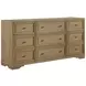Magnolia Cashew Planked Panel Bedroom Set