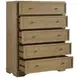 Magnolia Cashew Planked Panel Bedroom Set