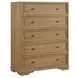 Magnolia Cashew Planked Panel Bedroom Set