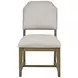 Magnolia Gray and Almond Upholstered Side Chair Set of 2