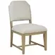 Magnolia Gray and Cashew Upholstered Side Chair Set of 2