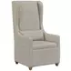 Magnolia Gray Upholstered Host Chair with Pillow Set of 2
