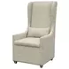 Magnolia Gray Upholstered Host Chair with Pillow Set of 2