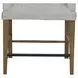 Magnolia Gray and Almond Upholstered Counter Height Stool Set of 2