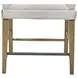 Magnolia Gray and Cashew Upholstered Counter Height Stool Set of 2