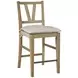 Magnolia Cashew Counter Height Slat Back Chair Set of 2