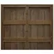 Magnolia Almond 4 Glass Door Bookcase