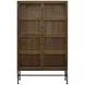 Magnolia Almond 4 Glass Door Bookcase