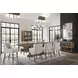 Magnolia Almond Extendable Rectangular Counter Height Dining Room Set