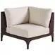 Abaco White 4 Piece Modular Outdoor Sectional