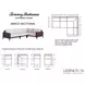 Abaco White 4 Piece Modular Outdoor Sectional