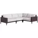 Abaco White 4 Piece Modular Outdoor Sectional