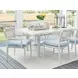 Seabrook Blue Upholstered Outdoor Side Chair