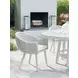 Seabrook Blue and White Upholstered Outdoor Arm Chair