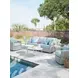 Seabrook Blue Outdoor 82" Sofa
