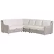 Seabrook White 4 Piece Modular Outdoor Sectional
