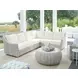 Seabrook White 4 Piece Modular Outdoor Sectional