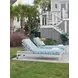 Seabrook Blue and Gray Outdoor 83" Chaise Lounge