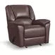 Plush Tavern Brown Leather Glider Recliner