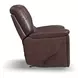 Plush Tavern Brown Leather Glider Recliner