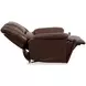 Plush Tavern Brown Leather Glider Recliner