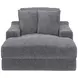 Cozy Gunmetal 53" Chaise with USB Charging