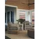 Stillwater Cove Black Upholstered Outdoor Swivel Lounge Chair