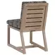 Stillwater Cove Black Upholstered Outdoor  Side Chair