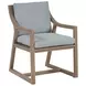 Stillwater Cove Blue Upholstered Outdoor Arm Chair