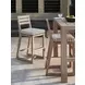 Stillwater Cove Beige and Black Upholstered Outdoor Bar Stool