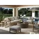 Stillwater Cove Blue Upholstered Rectangular Outdoor Ottoman
