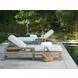 Stillwater Cove Blue Outdoor 85" Chaise Lounge