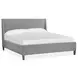 Fernholt Belgian Wheat and Gray King Upholstered Panel Bed