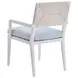 Ocean Breeze Promenade Blue Upholstered Outdoor Arm Chair