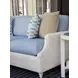Ocean Breeze Promenade Blue Outdoor 81" Sofa