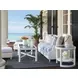 Ocean Breeze Promenade Blue Outdoor 81" Sofa