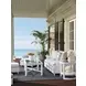 Ocean Breeze Promenade Blue Outdoor 81" Sofa