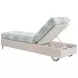 Ocean Breeze Promenade Blue and White Outdoor 82" Chaise