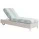 Ocean Breeze Promenade Blue and White Outdoor 82" Chaise
