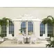 Ocean Breeze Promenade Blue Upholstered Outdoor Arm Chair