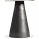 Alto Black Nickel and Antique Brass Accent Table