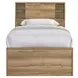 Vega Natural Oak Melamine Bookcase Youth Bedroom Set