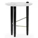 Madera White Round Guangxi Marble Top Small Spot Table