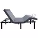 Clara Gray and Black California King Adjustable Bed