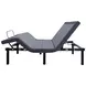 Negan Grey Fabric King Adjustable Bed Base