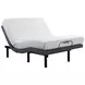 Negan Black and Gray California King Adjustable Bed with USB Charging