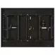 Negan Black and Gray California King Adjustable Bed with USB Charging