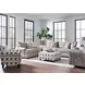 Premier Taupe Performance Fabric Upholstered Chair and A Half with Pillow